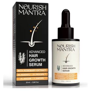 2 Boxes Nourish Mantra Advanced Growth Serum Prevents Hair Thinning Regrowth